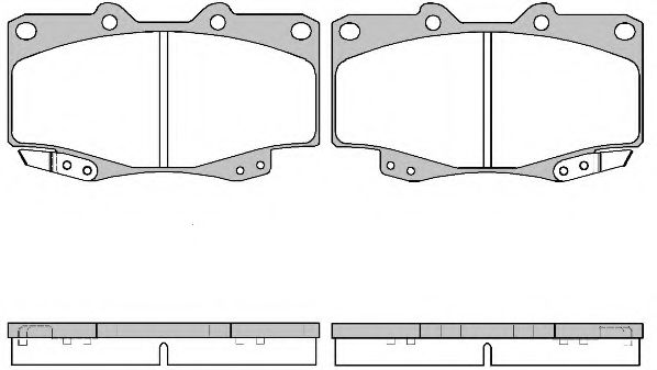 Тормозные колодки WOKING P2153.22