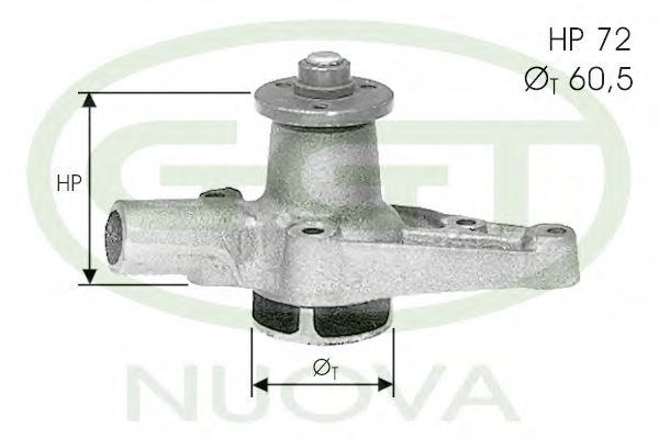 Водяной насос ggt PA12005