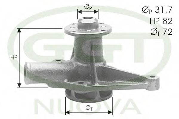 Водяной насос ggt PA12014