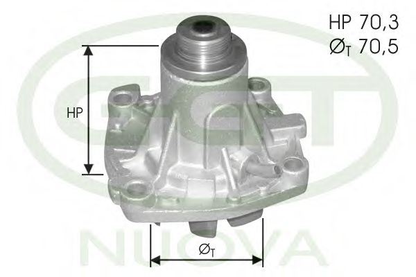 Водяной насос ggt PA12295