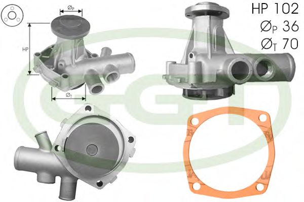 Водяной насос ggt PA10572