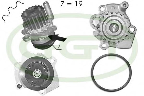 Водяной насос ggt PA10825