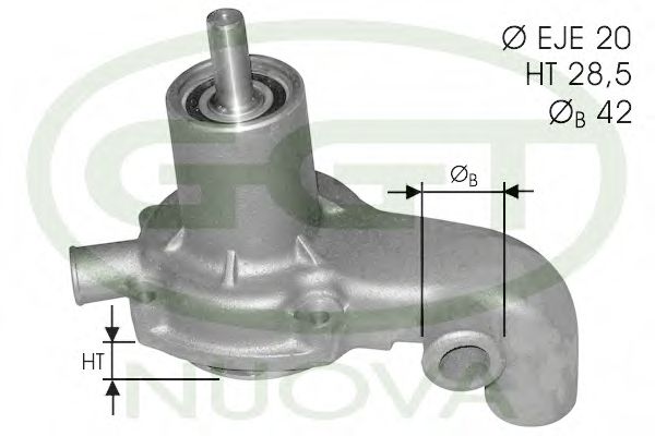 Водяной насос ggt PA12031
