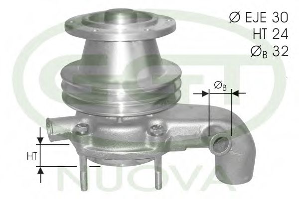 Водяной насос ggt PA12032