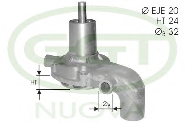 Водяной насос ggt PA12033
