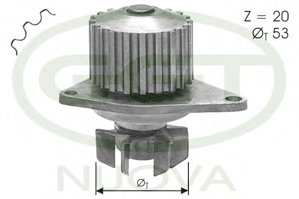 Водяной насос ggt PA10532