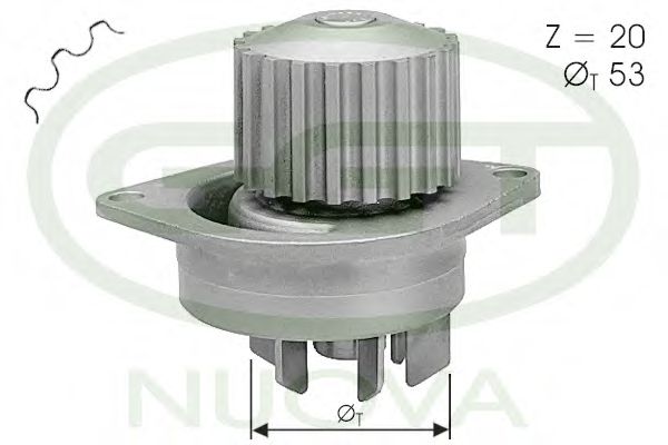 Водяной насос ggt PA10707