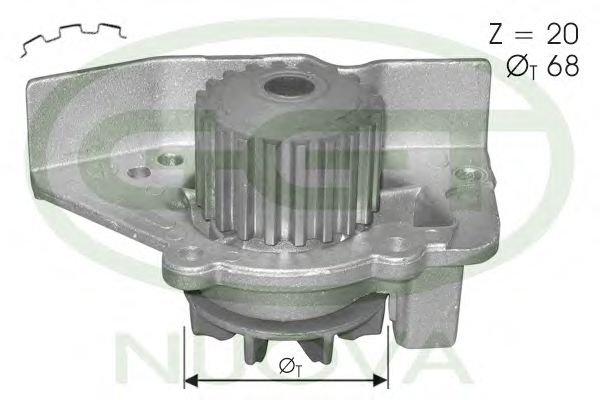 Водяной насос ggt PA12303