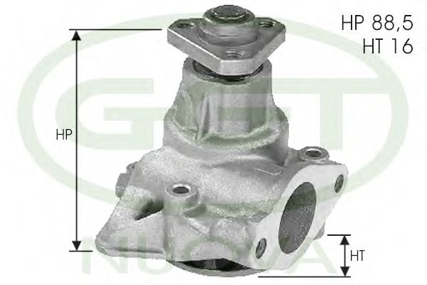 Водяной насос ggt PA12120