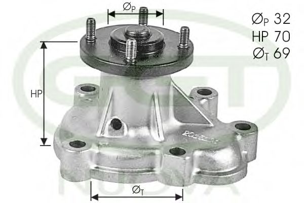 Водяной насос ggt PA12172