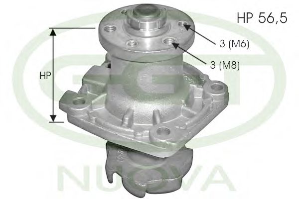 Водяной насос ggt PA10019