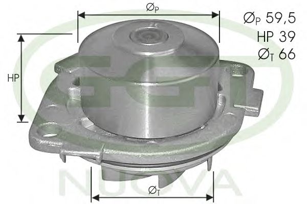 Водяной насос ggt PA10750