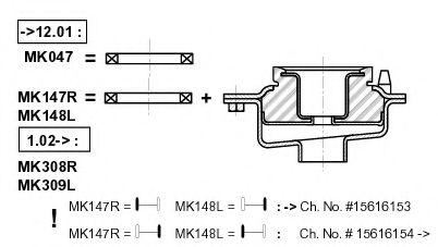 Опора амортизатора MONROE MK148L