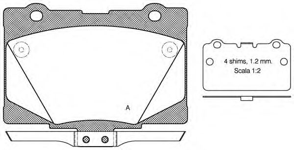 Тормозные колодки Honda/Acura 45022SJAE00 Тормозные колодки Honda/Acura 45022SJAE00