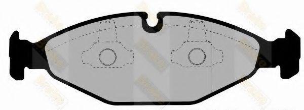 Тормозные колодки brakeengineering PA1319