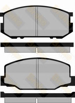 Тормозные колодки brakeengineering PA407