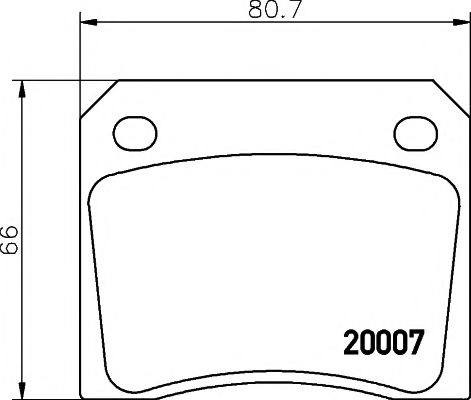 Тормозные колодки TEXTAR 2000702