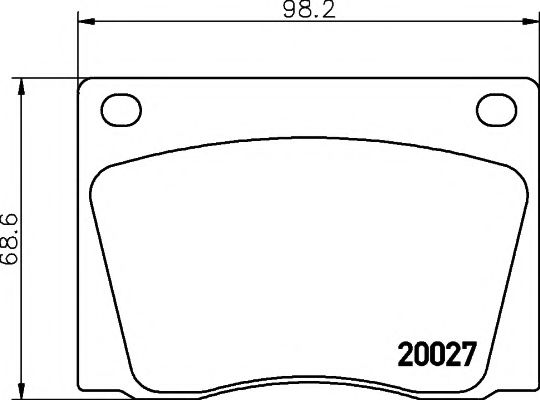 Тормозные колодки TEXTAR 2002701