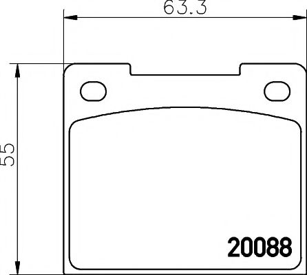 Тормозные колодки TEXTAR 2008802
