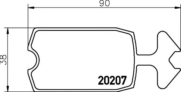 Тормозные колодки TEXTAR 2020709