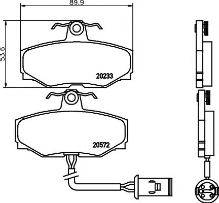 Тормозные колодки TEXTAR 2023301