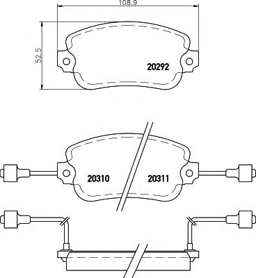 Тормозные колодки TEXTAR 2029203