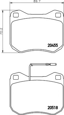 Тормозные колодки TEXTAR 2045502