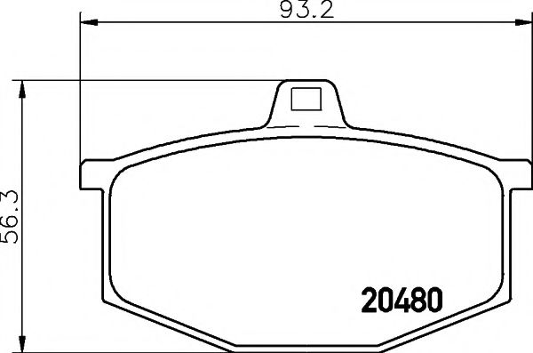 Тормозные колодки TEXTAR 2048002