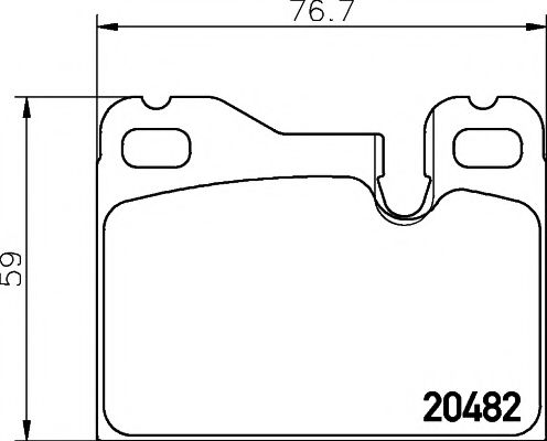Тормозные колодки TEXTAR 2048203