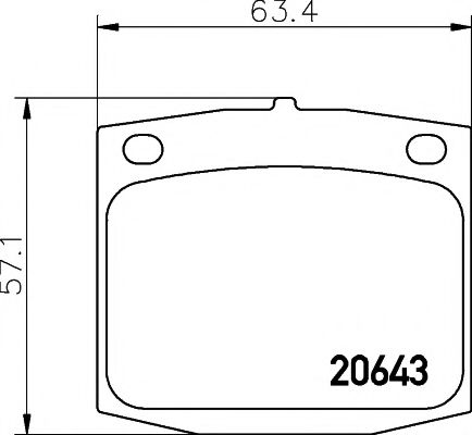 Тормозные колодки TEXTAR 2064301