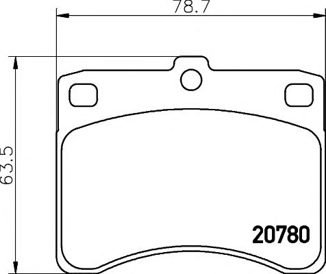 Тормозные колодки TEXTAR 2078001