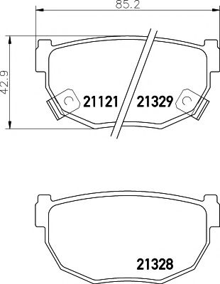 Тормозные колодки TEXTAR 2112102