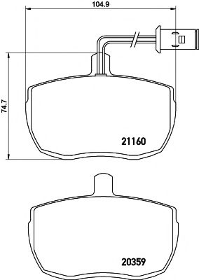 Тормозные колодки TEXTAR 2116002