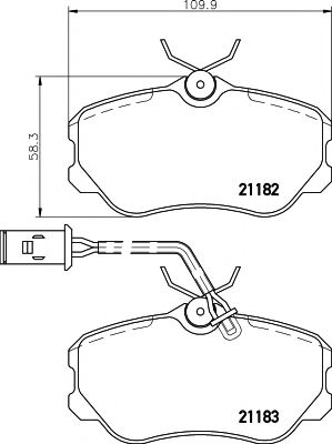 Тормозные колодки TEXTAR 2118204