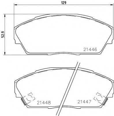 Тормозные колодки TEXTAR 2144601