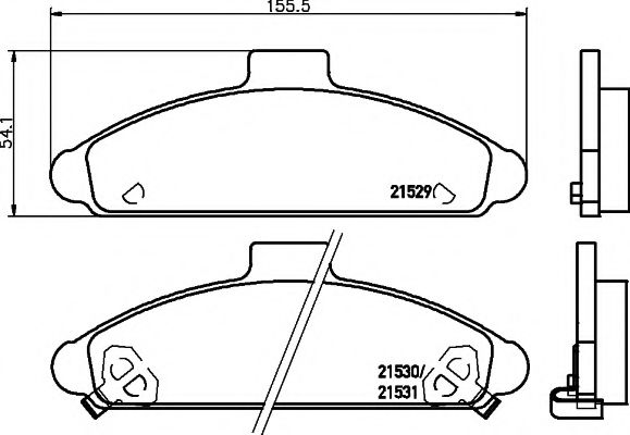 Тормозные колодки TEXTAR 2152901