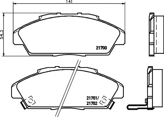 Тормозные колодки TEXTAR 2170001