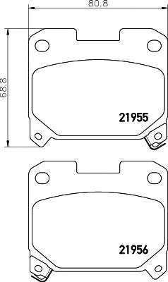 Тормозные колодки TEXTAR 2195501