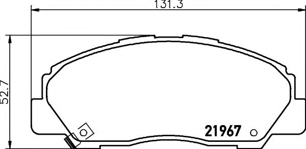 Тормозные колодки TEXTAR 2196701