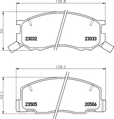 Тормозные колодки TEXTAR 2303201
