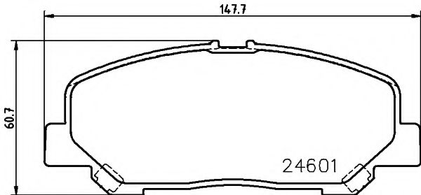 Тормозные колодки TEXTAR 2460101