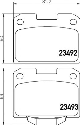 Тормозные колодки TEXTAR 2349201