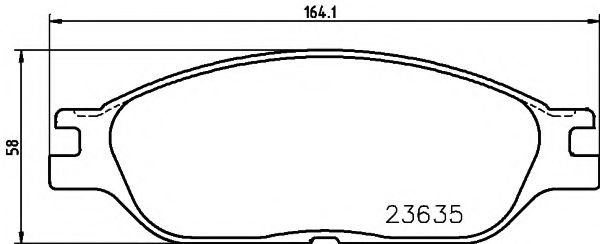 Тормозные колодки TEXTAR 2363501