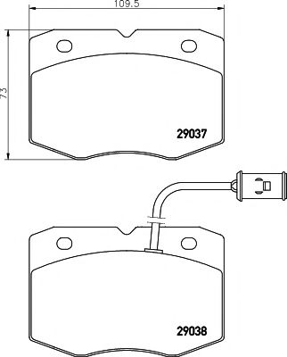 Тормозные колодки TEXTAR 2903701