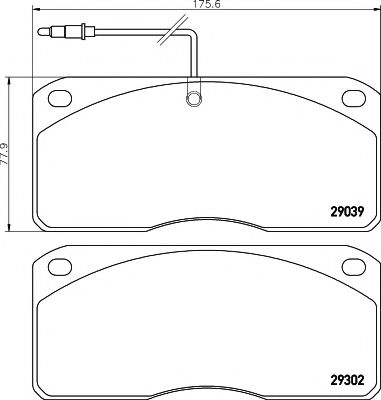 Тормозные колодки TEXTAR 2903902