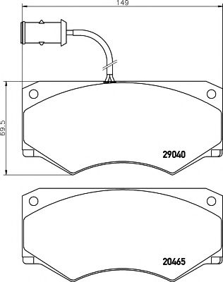 Тормозные колодки TEXTAR 2904001