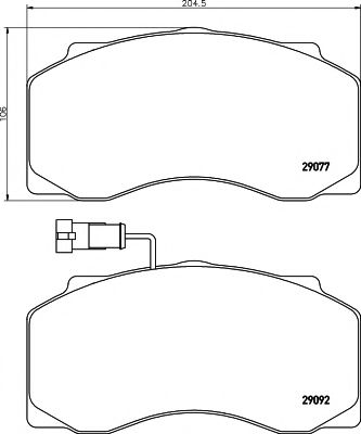 Тормозные колодки TEXTAR 2907702