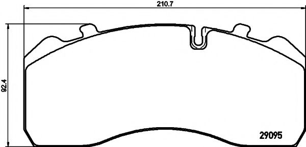 Тормозные колодки SAF 3057007801 Тормозные колодки SAF 3057007801