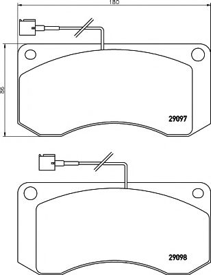 Тормозные колодки TEXTAR 2909702
