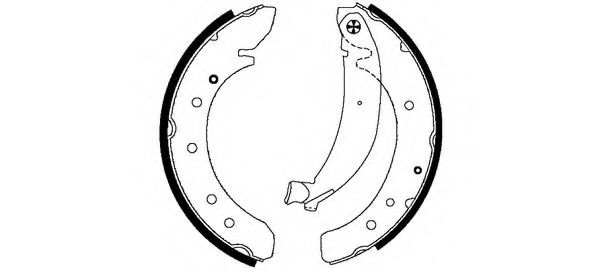 Тормозные колодки барабанные TEXTAR 91049600